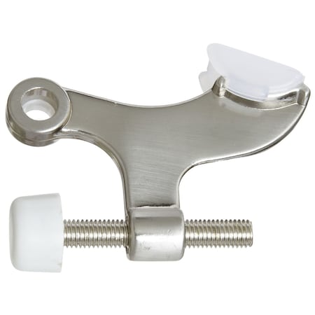 National Hardware National Hardware Zinc w/Rubber Tip Satin Nickel Silver Hinge Pin Door Stop Mounts to door N325-811